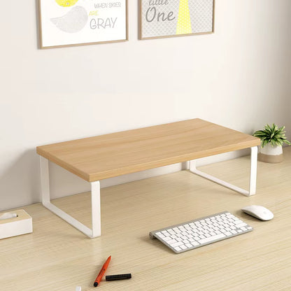 Wooden Morden Multi-Use Monitor Riser Stand Desktop Heightening Home Office Students Use as Computer Laptop Stand