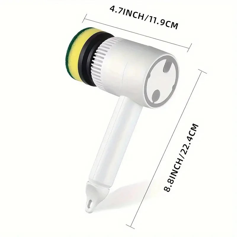 3-in-1 Cordless Electric Spin Scrubber — Handheld Power Cleaning Brush for Kitchen, Bathroom & Tile