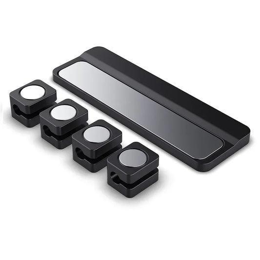 Adjustable Magnetic Cable Clips Cord Organizer Holder under Desk Smooth Wire Management Pad - Keeper for Home Office