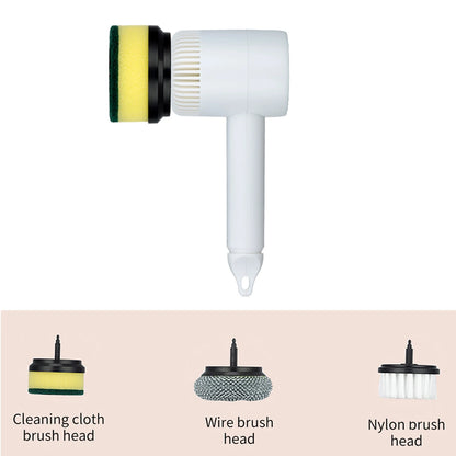 3-in-1 Cordless Electric Spin Scrubber — Handheld Power Cleaning Brush for Kitchen, Bathroom & Tile