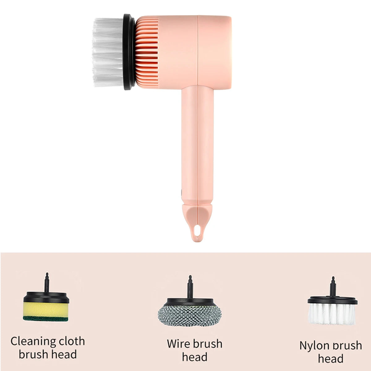 3-in-1 Cordless Electric Spin Scrubber — Handheld Power Cleaning Brush for Kitchen, Bathroom & Tile