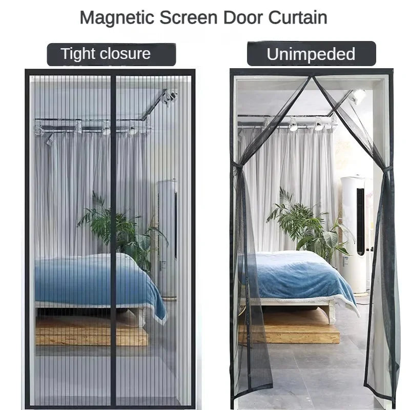 Anti-Mosquito Curtain Mosquito Netss for Window Fly Screen Automatic Closing Door Household Ventilation Curtains Magnetic Net