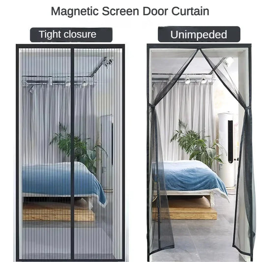 Anti-Mosquito Curtain Mosquito Netss for Window Fly Screen Automatic Closing Door Household Ventilation Curtains Magnetic Net