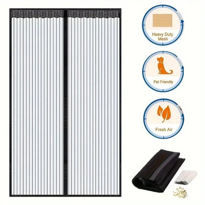 Anti-Mosquito Curtain Mosquito Netss for Window Fly Screen Automatic Closing Door Household Ventilation Curtains Magnetic Net