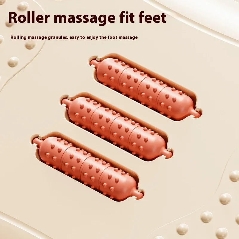 Portability Foot Rest under Desk Footrest Ergonomic Foot Stool with Massage Rollers Foot Rest for Home Office BHL1426-FRO