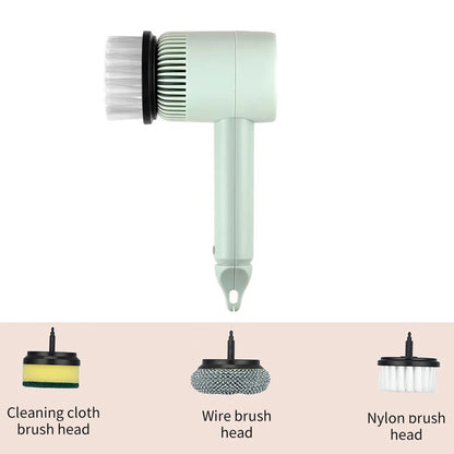 3-in-1 Cordless Electric Spin Scrubber — Handheld Power Cleaning Brush for Kitchen, Bathroom & Tile